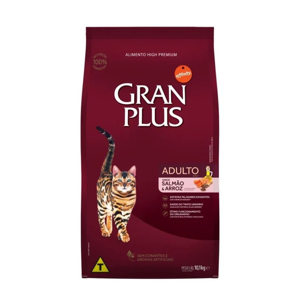 Gran Plus Gatos Adultos Salmon y Arroz 10 Kg